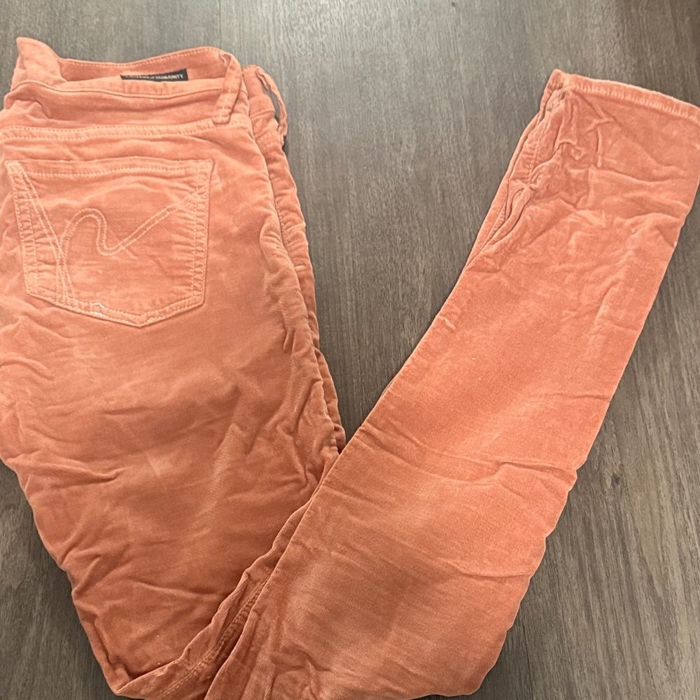 Citizens Of Humanity Orange Skinny Jeans
